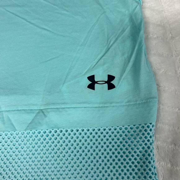 Under Armour tank top, girls size XL aqua nwt - Picture 8 of 8
